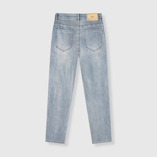 GXG男装【莱赛尔】25夏季简约直筒舒适透气冰氧吧男式直筒牛仔裤K&C 商品图6