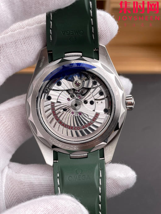 VS欧米茄新款海马世界时系列 VS海马世界时墨绿 绿海马 海马世界时绿色款 男士腕表 表径43mm 商品图4