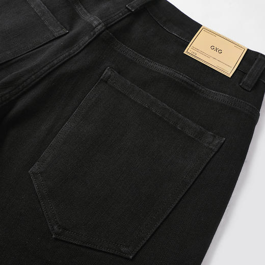 GXG男装25秋季经典简约舒适百搭四面弹力直筒休闲男式牛仔长裤K&C 商品图11