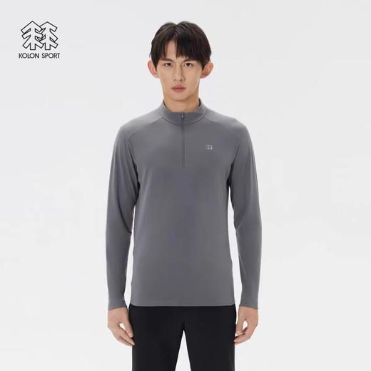 D121528秋冬新品户外新款男款弹力运动户外休闲中厚半高拉链长袖底衫 商品图1