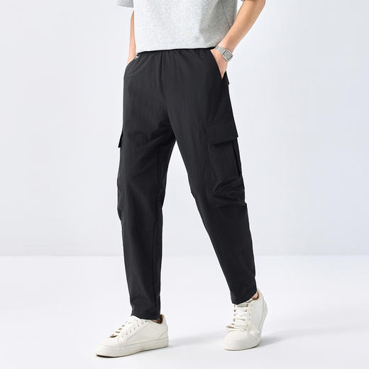 GXG男装【工装多袋】25春季时尚紧腰立体大贴袋锥形男式休闲裤K&C 商品图2