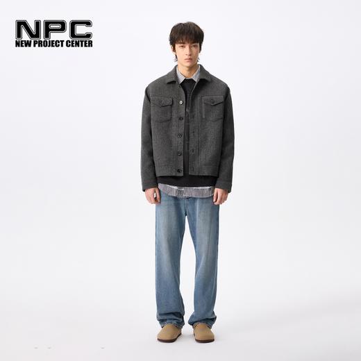 NPC潮牌复古老钱风双口袋翻领保暖夹克男潮流短款时尚NP4CTJ10 商品图1