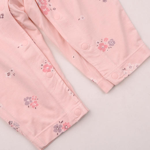 棉果果春季新品女宝满印柔软舒适莫代尔对开连体衣M121722426006 商品图2