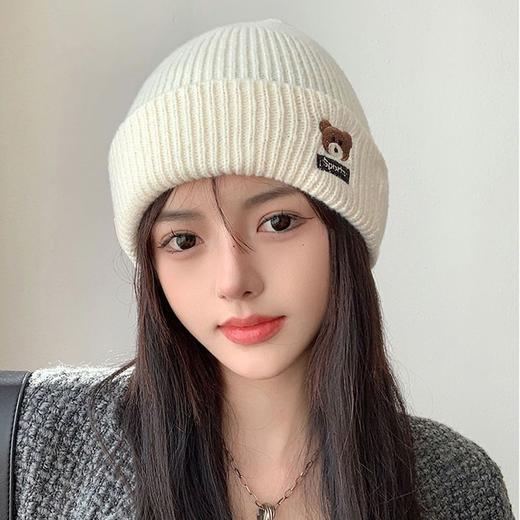 【显脸小保暖❗️甜腻针织帽】显肤色百搭秋冬帽子女时尚冬季加厚保暖针织帽韩版可爱新款女士毛线帽冬 商品图2