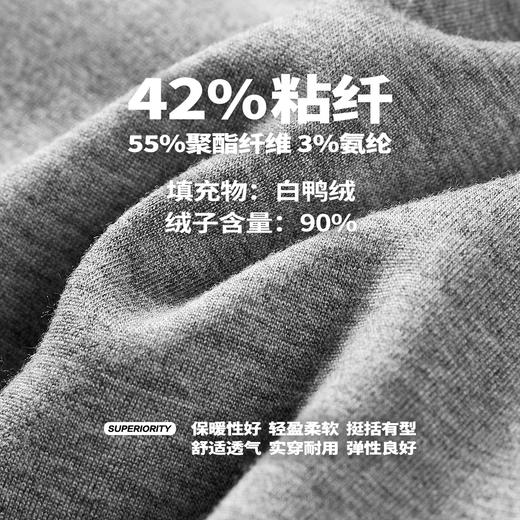 NPC潮牌字母刺绣90%白鸭绒立领短款羽绒服男夹克保暖NP49DJ08 商品图4
