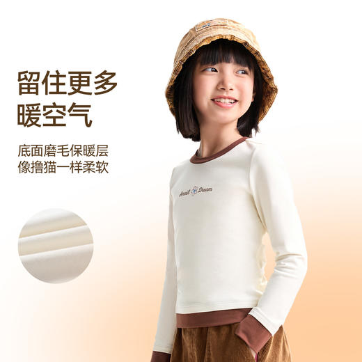 女童圆领长袖针织衫秋季新款安奈儿童装EG531521 商品图3