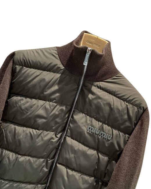 女款羊绒针织拼接羽绒服zo017 商品图2