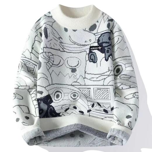 D121576男女同款时尚多彩卡通休闲针织毛衣 商品图6