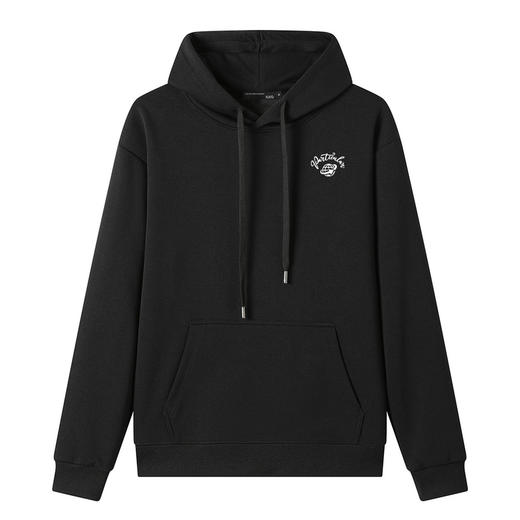 GXG男装25秋季时尚小地球印花通勤百搭日常休闲男式连帽卫衣K&C 商品图2