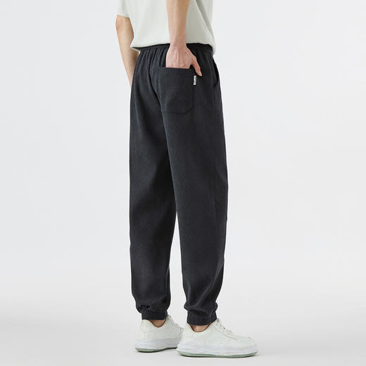 GXG男装【侧缝拼接】25夏季松紧腰抽绳舒适百搭男式束脚休闲裤K&C 商品图7