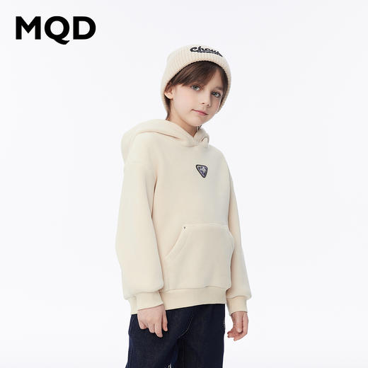 【秒】【MQD】男童冬季保暖绒感舒适休闲连帽卫衣 商品图0