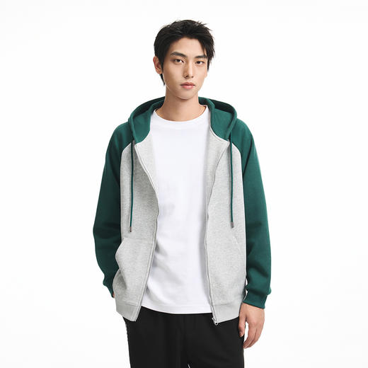 GXG男装秋季时尚潮流撞色休闲上衣男式宽松运动连帽开衫卫衣K&C 商品图10