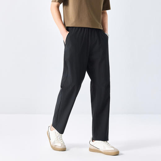 GXG男装25夏季日常简约轻薄透气柔软亲肤男式直筒休闲裤K&C 商品图2