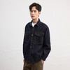 GXG男装25秋季经典水洗防掉色翻盖口袋简约翻领男式牛仔夹克外套K&C 商品缩略图2