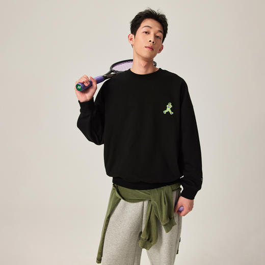 NPC潮牌运动系列重磅430G【优莱特】跑步小人贴布绣卫衣男NP47ST01 商品图3