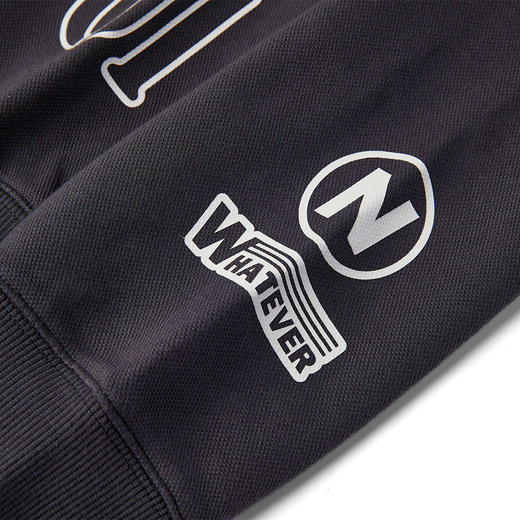 NPC潮牌运动系列365G珠地双面印花棋盘卫衣男圆领新款NP47ST02 商品图3