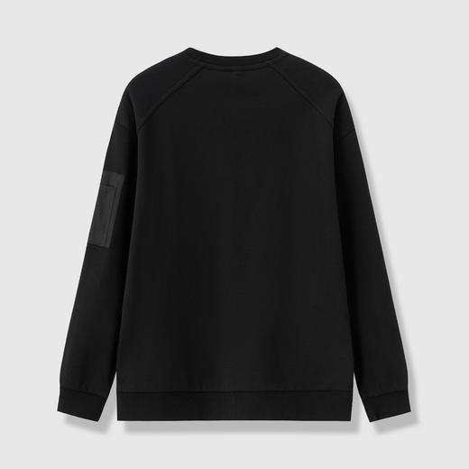 GXG男装25秋季简约百搭宽松休闲运动户外男式圆领卫衣K&C 商品图3