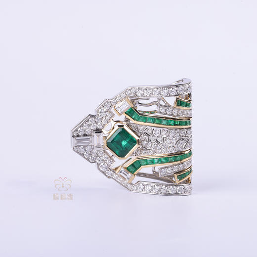 【荣耀】祖母绿夹扣胸针   XZ12403012 商品图5