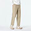 GXG男装秋季时尚简约纯色舒适松紧腰头直筒裤男式系绳休闲长裤K&C 商品缩略图4
