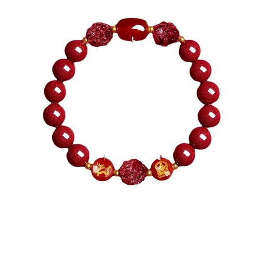 丁摩 保真朱砂手串高含量本命佛守护神男女通新年三合六合5ZF-12151 商品图4