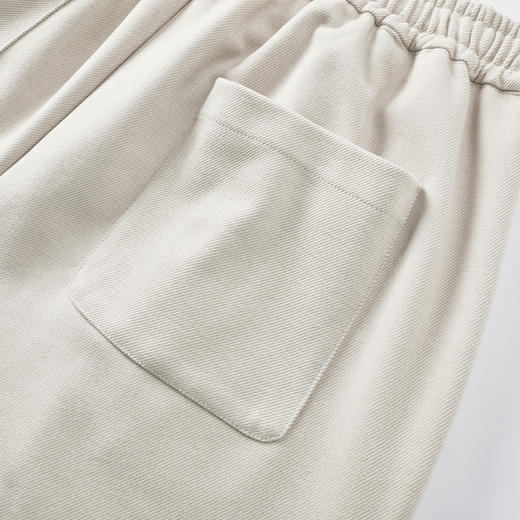 GXG男装25秋季时尚松紧腰系绳简约纯色百搭宽松直筒男式休闲裤K&C 商品图10