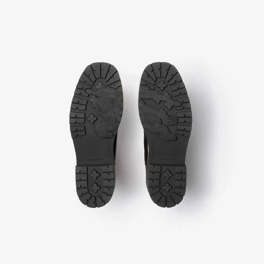 BURBERRY 巴宝莉 女士皮革碎石切尔西短靴 黑色 8111744 A1189 商品图4