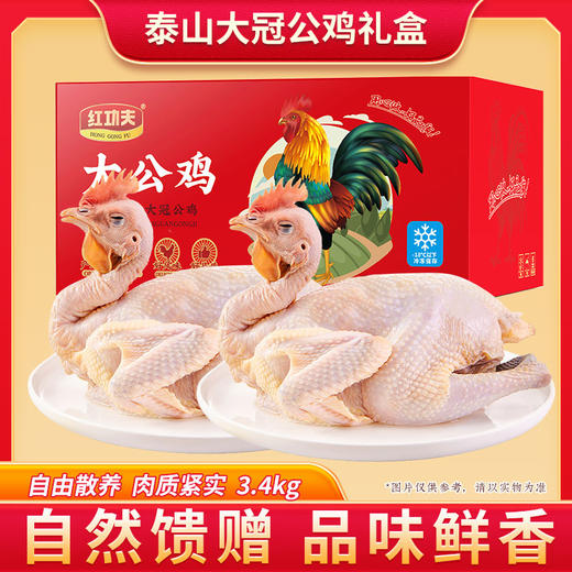 泰山大冠公鸡B款泰山大冠公鸡1.7kg*2（冷冻生鲜类商品不退，质量问题只换） 商品图2