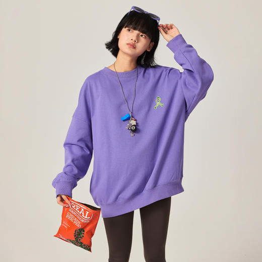 NPC潮牌运动系列重磅430G【优莱特】跑步小人贴布绣卫衣男NP47ST01 商品图2