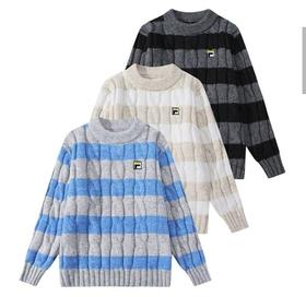 菲乐条纹 柔软针织包裹温暖，宽松版型自在随性。