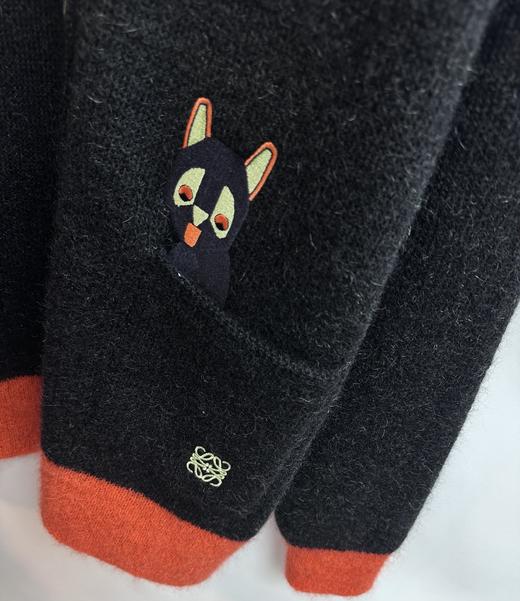 男款拼色针织开衫毛衣he014 商品图2