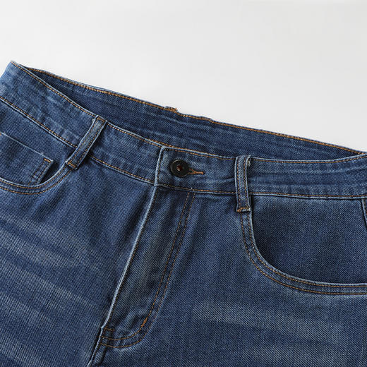 GXG男装25夏季时尚简约清爽透气舒适柔软高腰宽松男式直筒牛仔裤K&C 商品图5