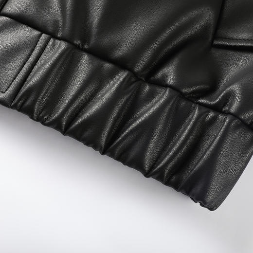 GXG男装25秋季经典简约百搭pu皮夹克防风休闲易打理男式翻领外套K&C 商品图13