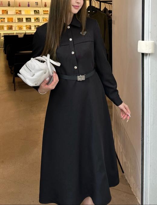 女款棉纶腰带衬衣裙he020 商品图3