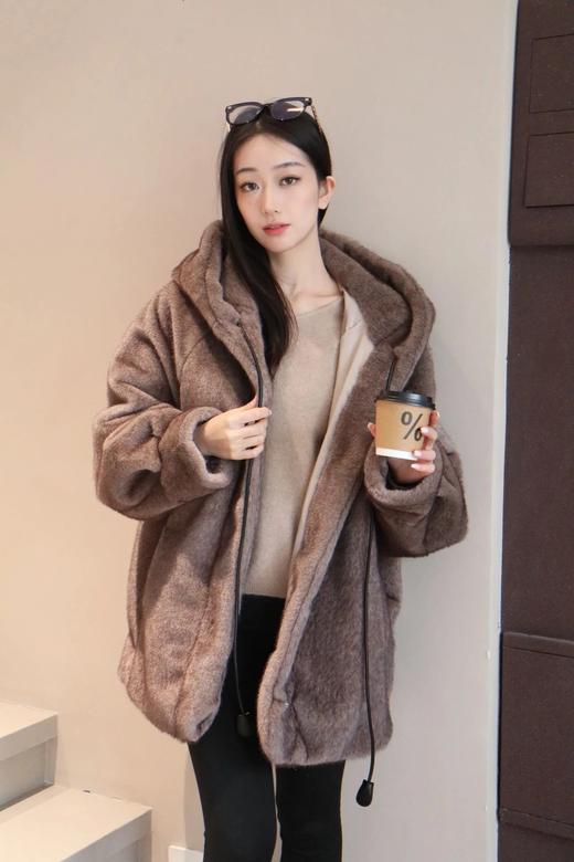 【稀有欧貂绒外套】水貂毛质感高级又贵气，大版型不挑身材不挑体型WD 商品图1