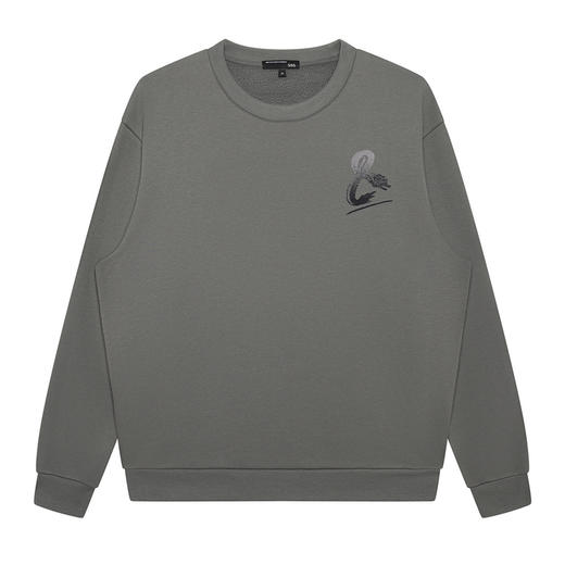 GXG男装【时尚绣花】春季个性潮流男款圆领百搭长袖卫衣K&C 商品图7