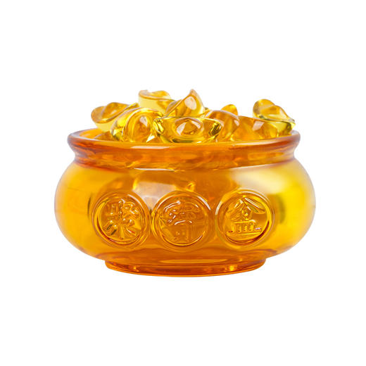 琉璃聚宝盆摆件金元宝工艺家居客厅酒柜酒店装饰礼品送礼 商品图5