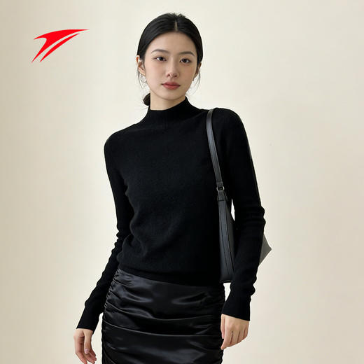 金莱克 2025年冬内搭打底纯色百搭半高领＆堆堆领100%绵羊毛衫 商品图5