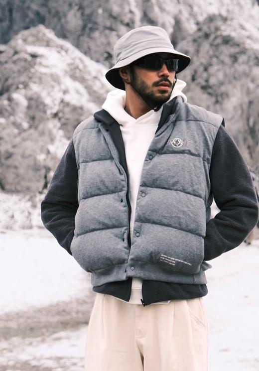 男款棉质刺绣羽绒马甲hu018 商品图3