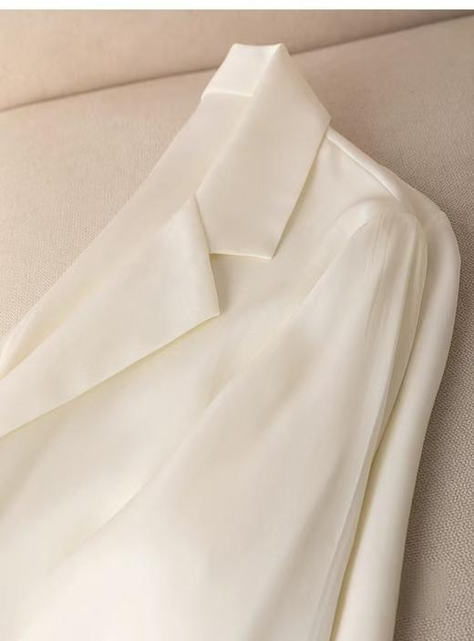 「断码清仓」七分袖白色真丝小西装外套 XL码 ZFYY211 商品图5