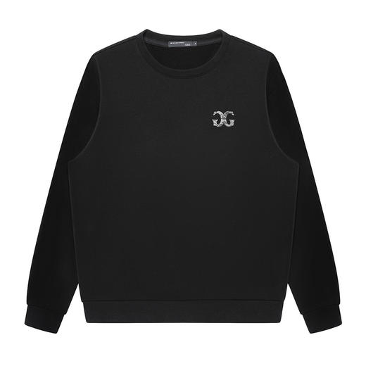 GXG男装冬季新年款国潮风男女同款百搭印花圆领加绒卫衣K&C 商品图2
