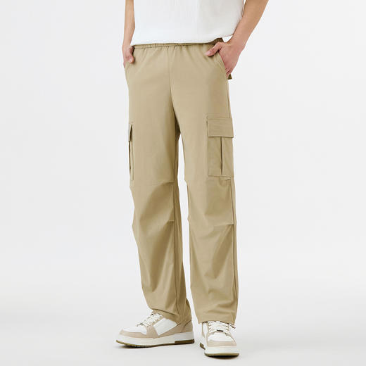 GXG男装【凉感透气】25春季户外防水防晒工装大口袋男式伞兵裤K&C 商品图4
