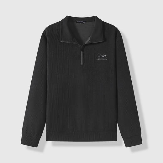 GXG男装25春季简约翻领拉链上衣男式休闲宽松百搭舒适polo领卫衣K&C 商品图10