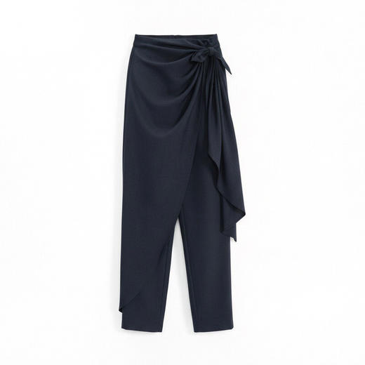 谜底设计感休闲裤长裤2026春季新品不规则垂感西装裤女265MK5036 商品图4