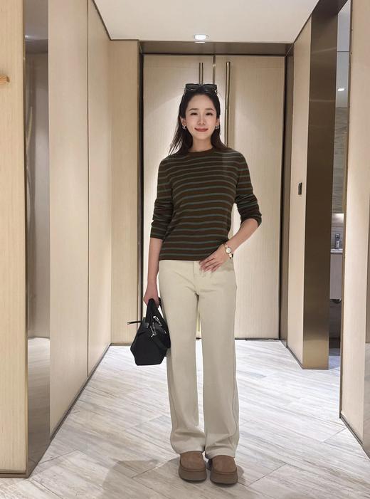 【60支扬子纱羊毛衫】撞色廓形，百搭时尚，宽松显瘦，高级复古的配色！无标发货WD 商品图5