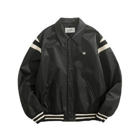 中性款logo刺绣夹克外套he008