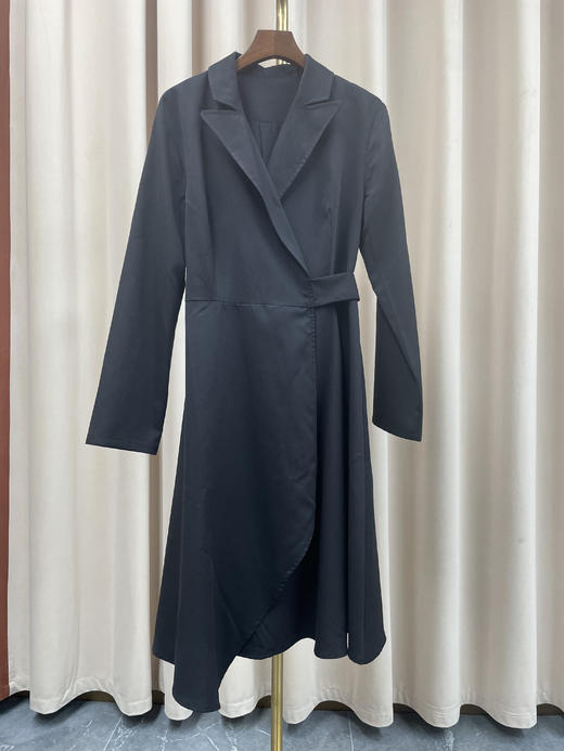 「断码清仓」高级感V领系带收腰不规则西装裙 L码 ZFYY199 商品图0