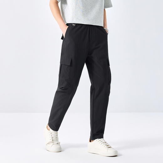 GXG男装【工装多袋】25春季时尚紧腰立体大贴袋锥形男式休闲裤K&C 商品图3