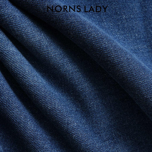 NORNS LADY诺恩 复古直筒牛仔裤宽松高腰阔腿休闲长裤 H25KC14968 商品图3