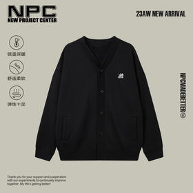 NPC潮牌CC系列精致小胡萝卜刺绣开衫卫衣简约廓形休闲CC3AST24