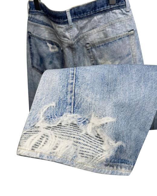 男款3D印花牛仔裤长裤la001 商品图2